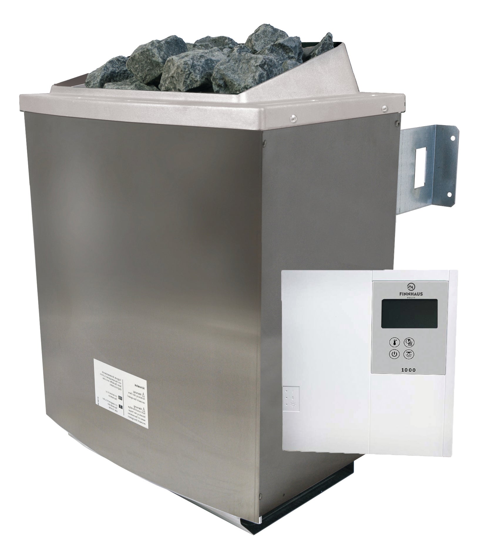 Wolff Finnhaus Sauna Paradiso 3x2 2-Raum Set-1, mit Ofen ext. Steuerung 9 kw