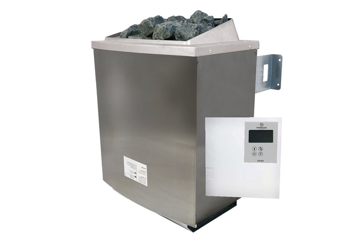 Wolff Finnhaus Sauna Paradiso 3x2 2-Raum Set-1, mit Ofen ext. Steuerung 9 kw