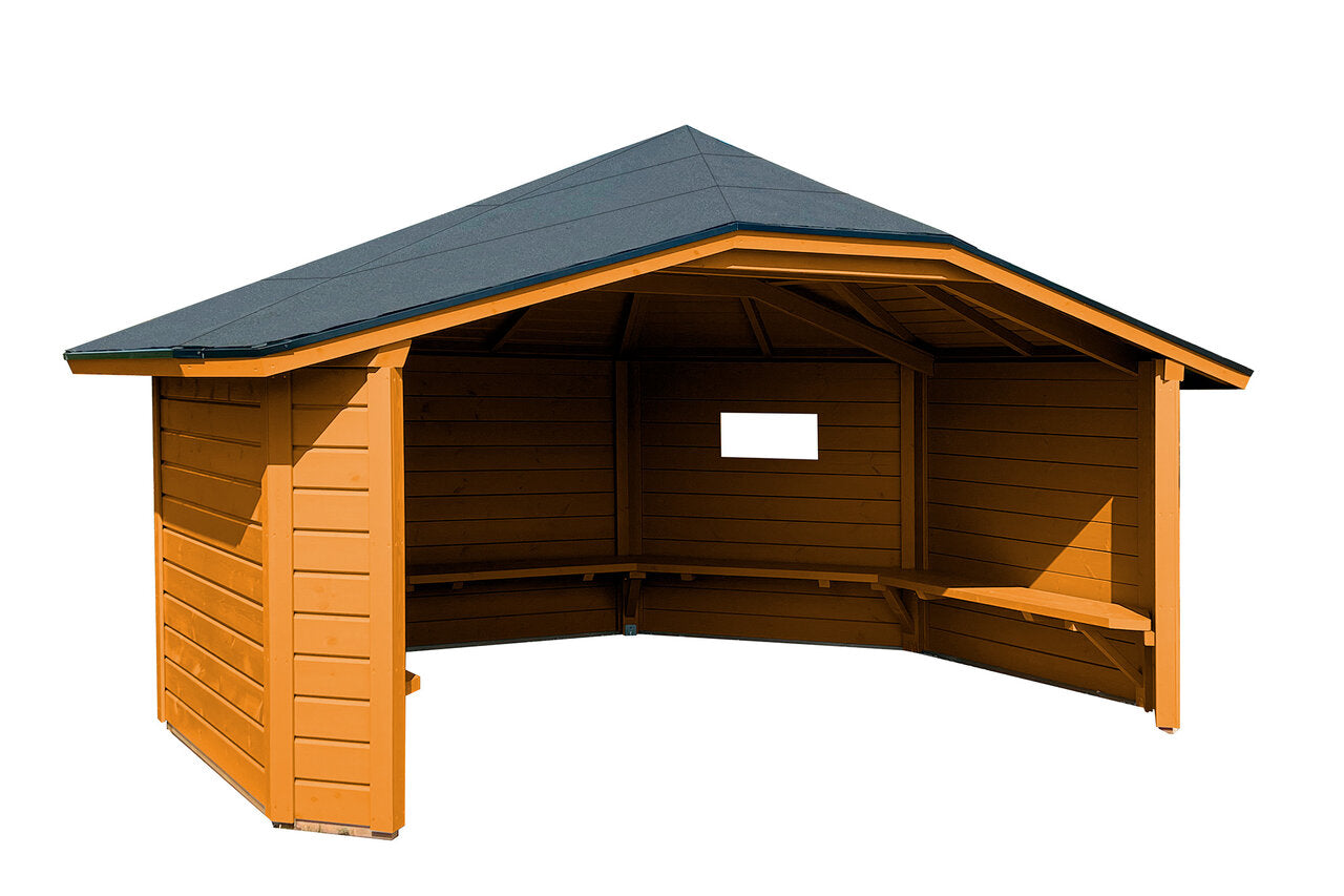 Wolff Finnhaus Wetterschutzhütte Wanja 3342 45 Eiche Rustikal