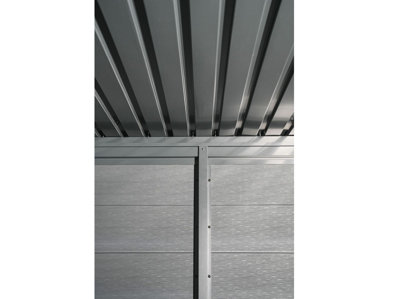 Wolff Finnhaus WPC-Haus Asger 2323, 19 mm, 2-farbig in Anthrazit/Hellgrau