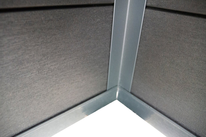 Wolff Finnhaus WPC-Haus Tona 6030 Anthrazit mit Wandpaket