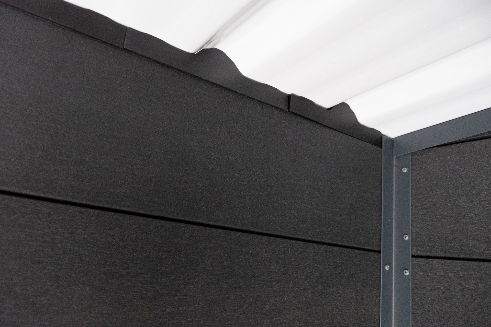 Wolff Finnhaus WPC-Haus Tona 5024 Hellgrau mit Wandpaket