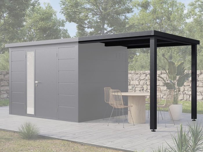 Wolff Finnhaus Metall-Terrasse 2323, Anthrazit