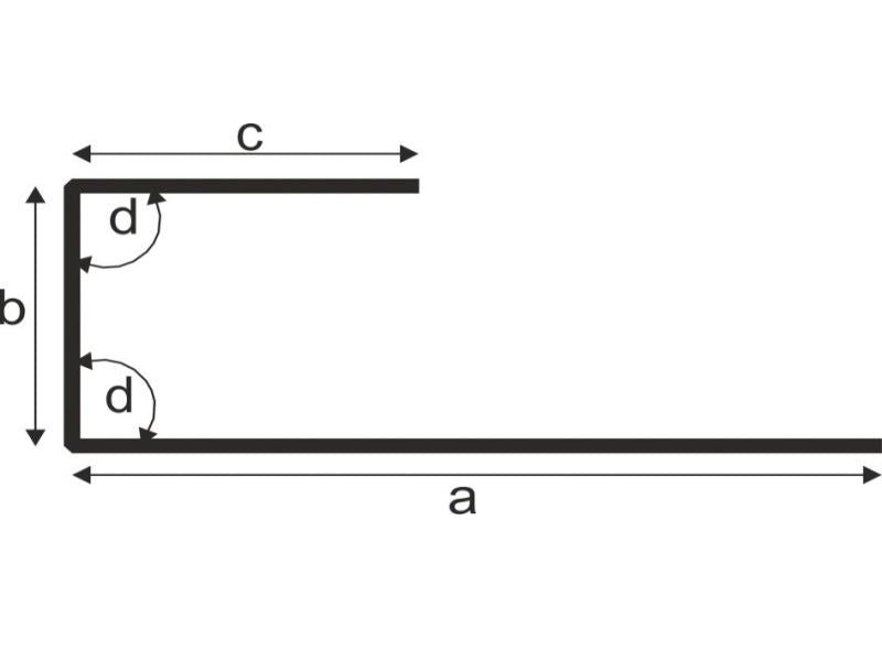 Abschlussprofil für Dachbleche - 1 Stück