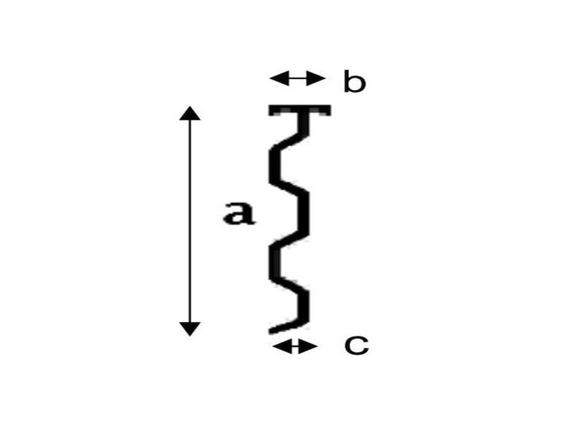 Aluminium Wandanschlussprofil 200 cm, Typ 5 - 1 Stück