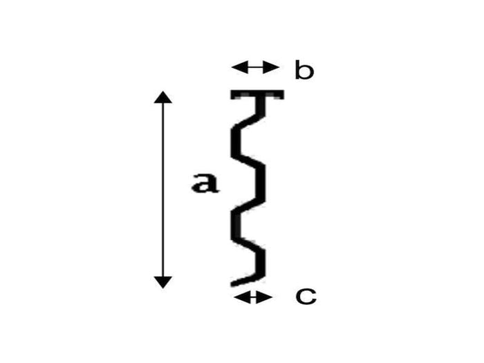 Aluminium Wandanschlussprofil 200 cm, Typ 5 - 4 Stück