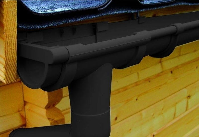 Dachrinnen Set RG 80 braun 4 x 400 cm Walmdach