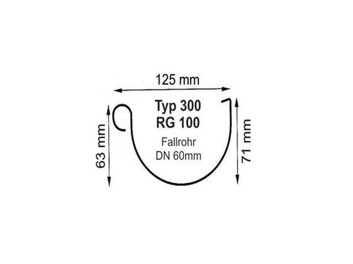 Ergänzungsset K4A - 200 cm Satteldachverlängerung braun