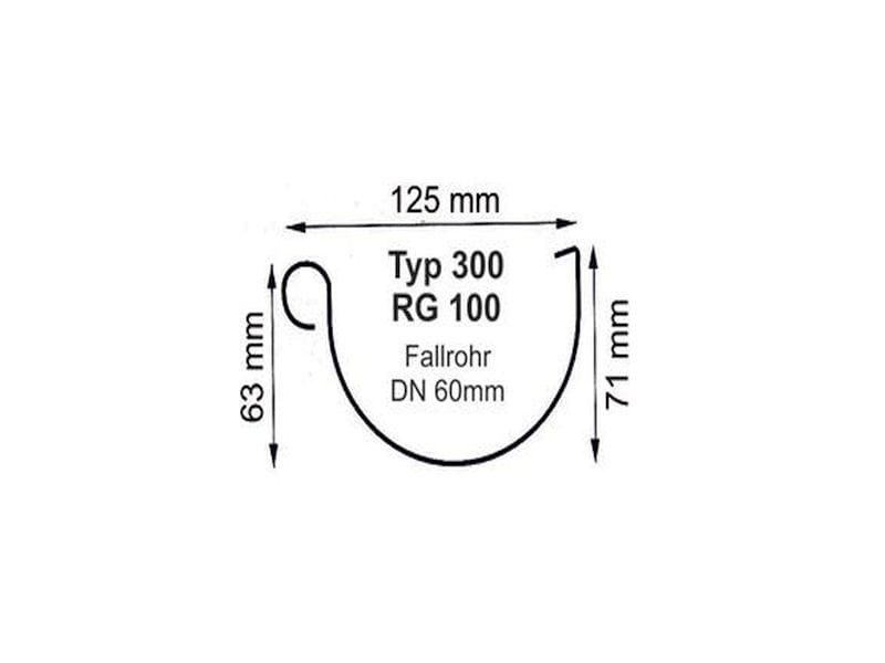 Ergänzungsset K5A - 300 cm Satteldachverlängerung braun