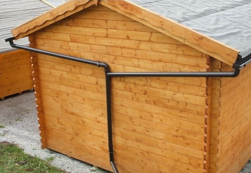 Ergänzungsset zur einseitigen Entwässerung braun