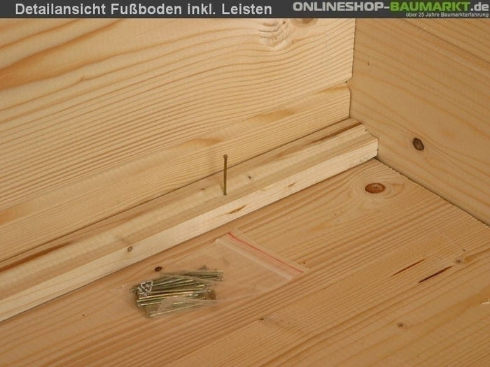 Fußboden inkl. Fundamenthölzer für Lille/Metz B+C/Reims natur