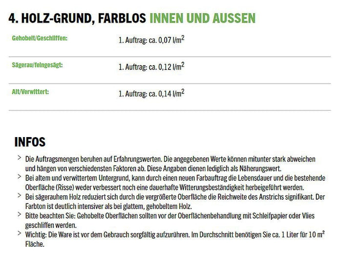HOLZLASUR AUSSEN L-0000 FARBLOS 0,75 L