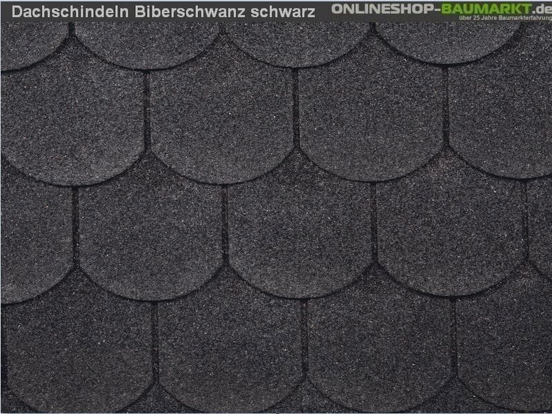 inkl. Wolff Schindeln Biberschwanz schwarz 9 Pakete