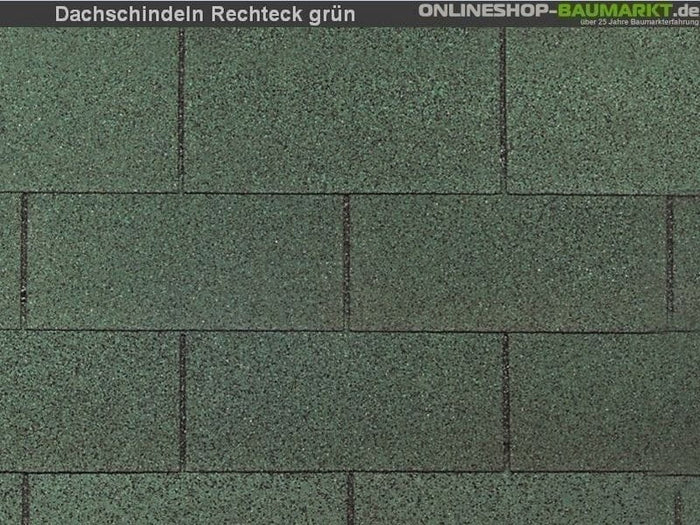 inkl. Wolff Schindeln Rechteck grün 9 Pakete