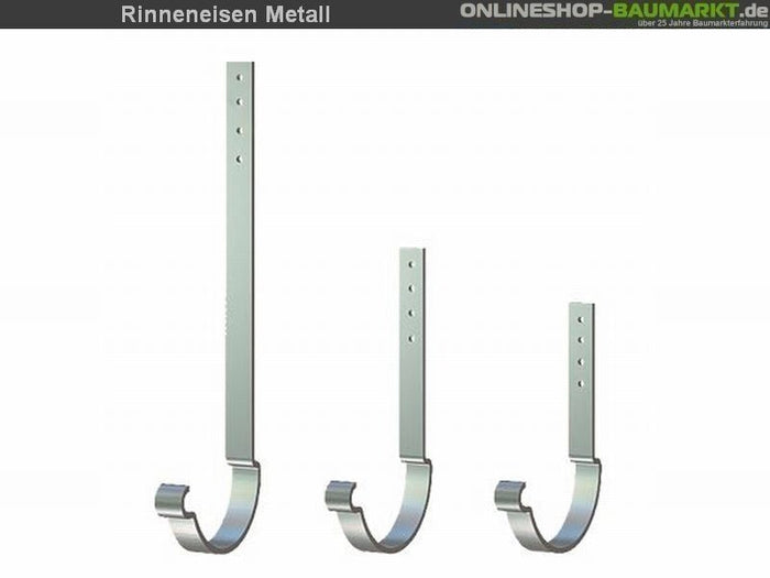 Metall-Dachrinne dunkelgrau Pultdach 300 cm