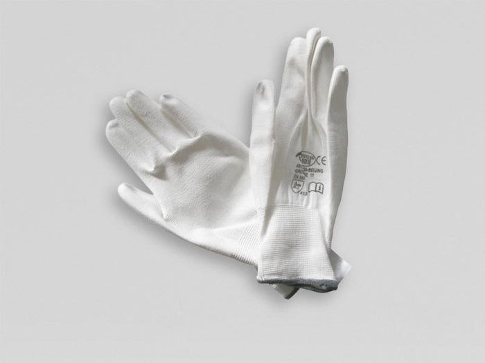 NITRAS 6200 Arbeitshandschuh Gr. L, PU-beschichtet, weiß