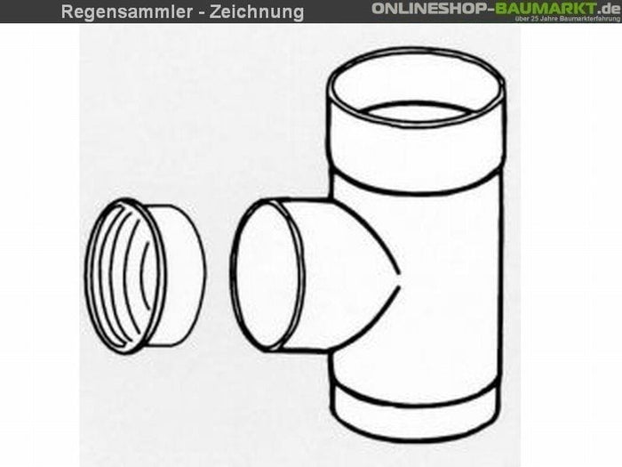 Regensammler mit Überlaufschutz anthrazit
