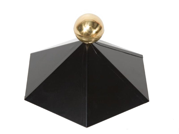 Wolff Dachhaube Kreta 6-eckig m. Messingkugel und Platte