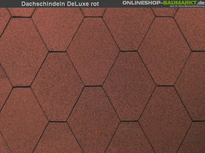 Wolff Dachschindeln 6-Eck de luxe rot