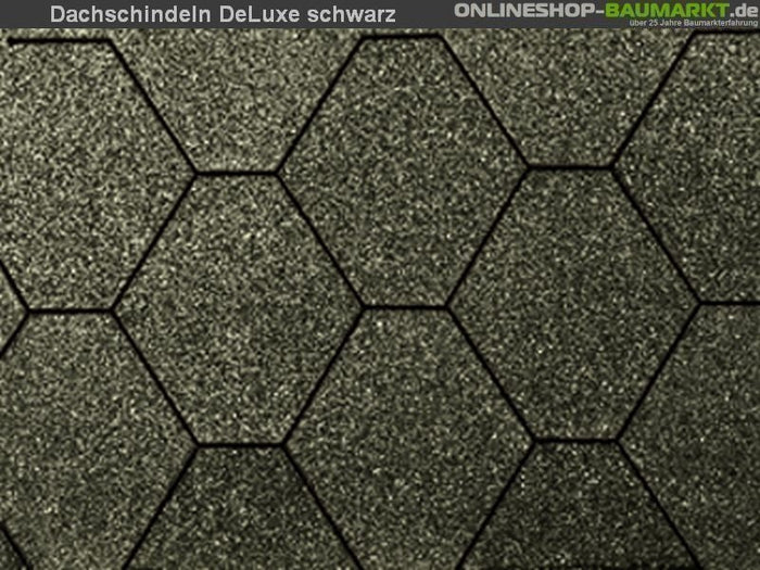 Wolff Dachschindeln 6-Eck de luxe schwarz