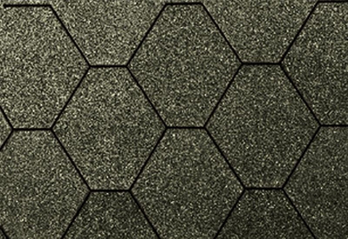 Wolff Dachschindeln 6-Eck de luxe schwarz