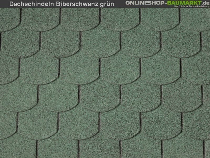 Wolff Dachschindeln Biberschwanz grün 24 Pakete