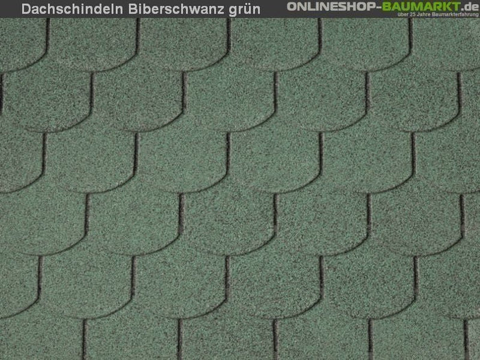 Wolff Dachschindeln Biberschwanz grün