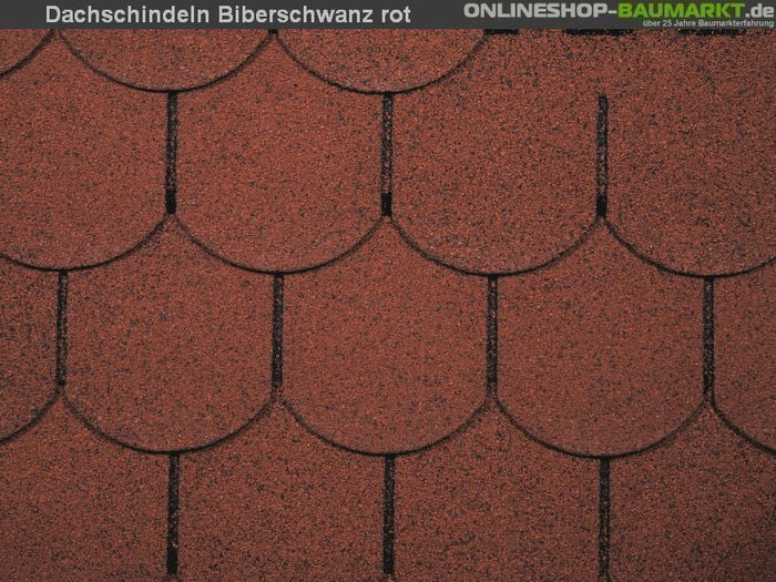 Wolff Dachschindeln Biberschwanz rot 36 Pak.