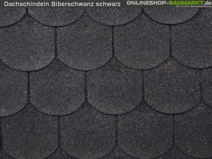 Wolff Dachschindeln Biberschwanz schwarz 36 Pakete