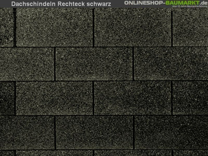 Wolff Dachschindeln Rechteck schwarz 9 Pakete
