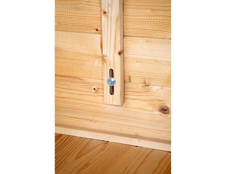 Wolff Finnhaus Aktionshaus Lyon A 28 mm natur, inkl. Fußboden