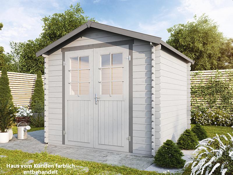 Wolff Finnhaus Aktionshaus Lyon B 28 mm natur inklusive Fußboden