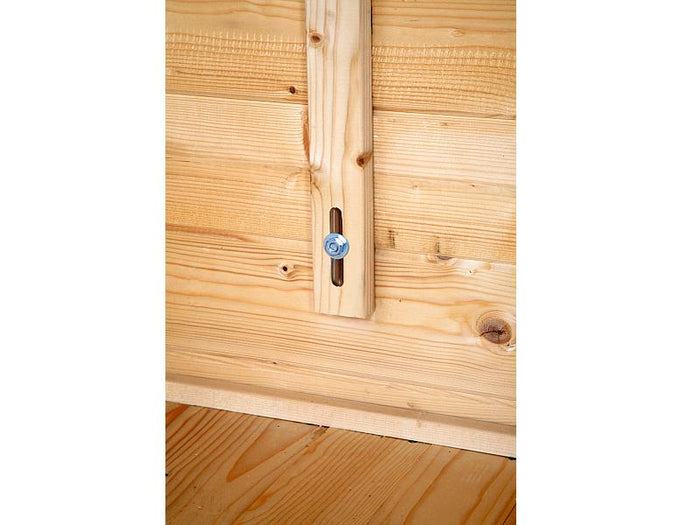 Wolff Finnhaus Aktionshaus Lyon B 28 mm natur inklusive Fußboden