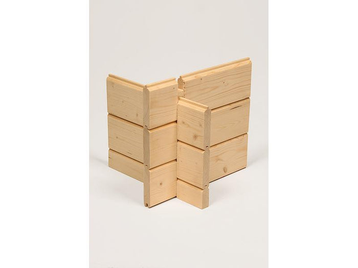 Wolff Finnhaus Aktionshaus Paris A 28 mm natur, inkl. Fußboden