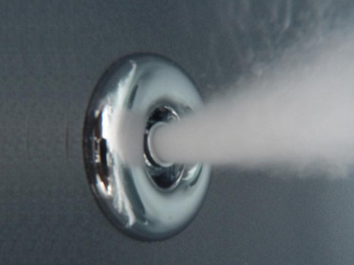 Wolff Finnhaus Badebottich Typ 5, schwarzer Einsatz, Thermoholz, integr. Edelstahlofen, inkl. Wasser