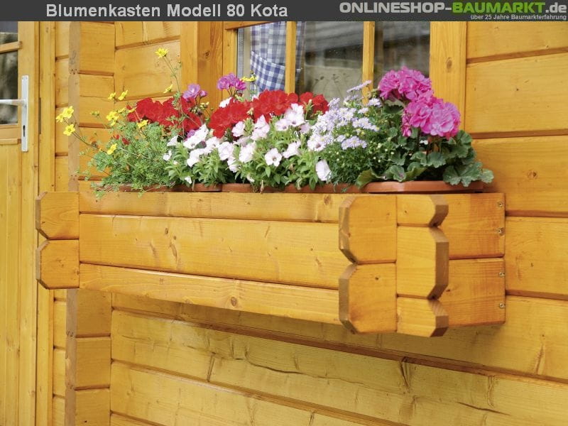 Wolff Finnhaus Gartenhaus Blumenkasten 80 cm für Kota 700033 –  wolff-finnhaus.center