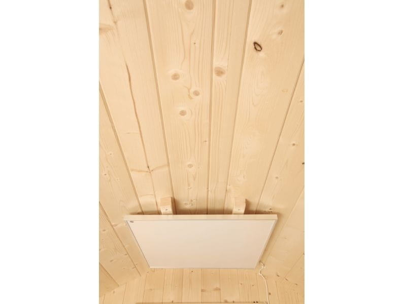 Wolff Finnhaus Campingfass 393, 2-Raum Bausatz mit schwarzen Dachschindeln