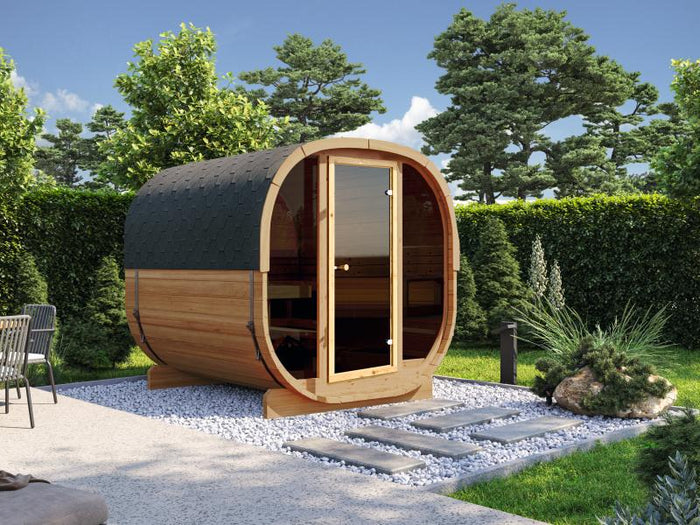 Wolff Finnhaus Cube Saunafass 230 Thermoholz Art 1 Bausatz Typ 2