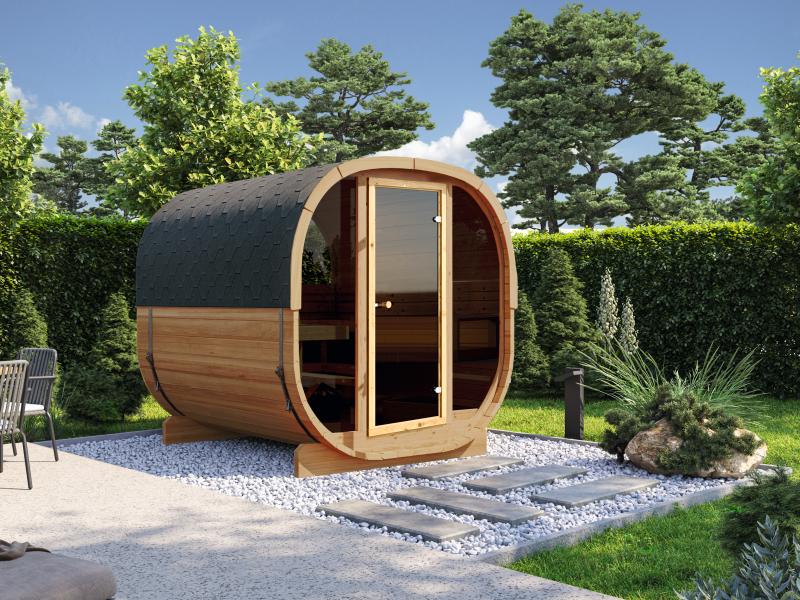 Wolff Finnhaus Cube Saunafass 230 Thermoholz Art 1 Bausatz Typ 1