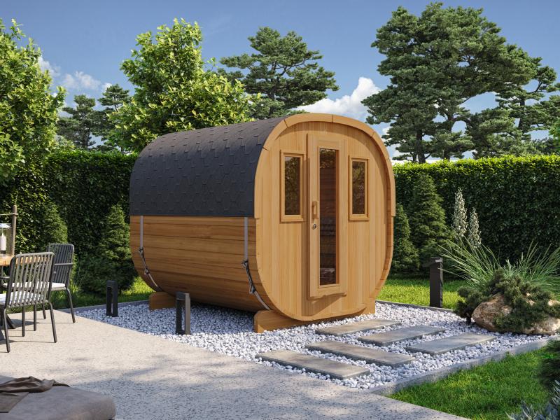 Wolff Finnhaus Cube Saunafass 230 Thermoholz Art 2 Bausatz Typ 3