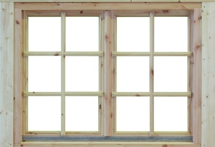 Wolff Finnhaus Doppelfenster Alina 58 Isoliert