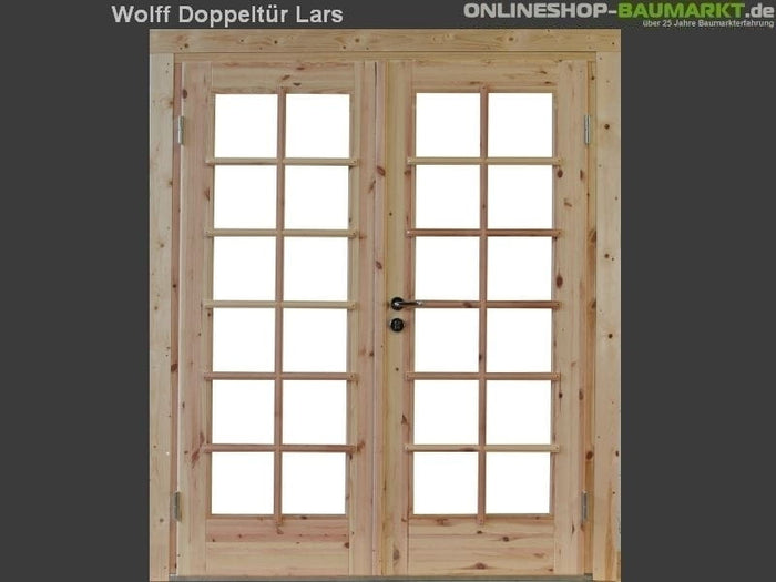 Wolff Finnhaus Doppeltür Lars XL 58 Isoliert