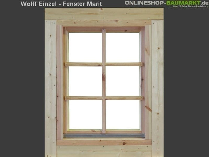 Wolff Finnhaus Einzelfenster Marit 44 Isoliert