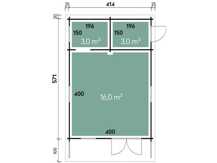 Wolff Finnhaus Ferienhaus Göteborg 70-C Modern mit Schlafboden