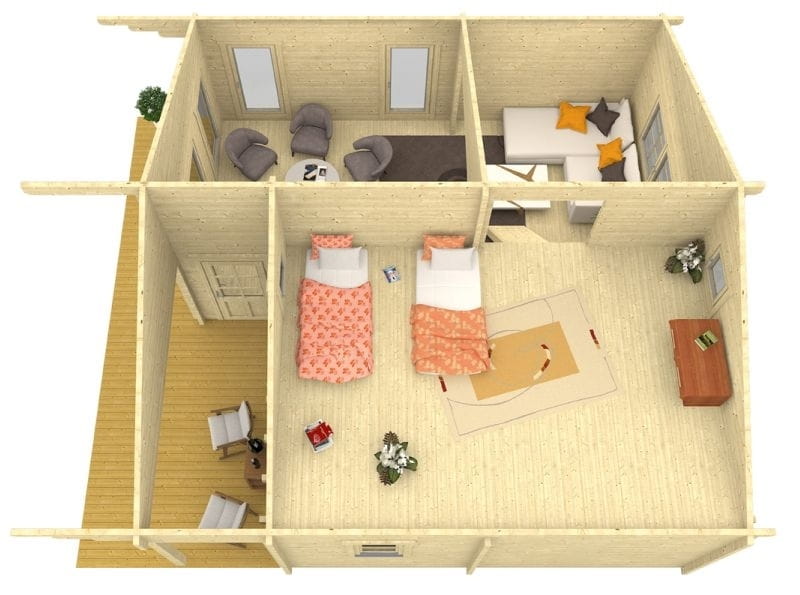 Wolff Finnhaus Ferienhaus Odenwald 92 A