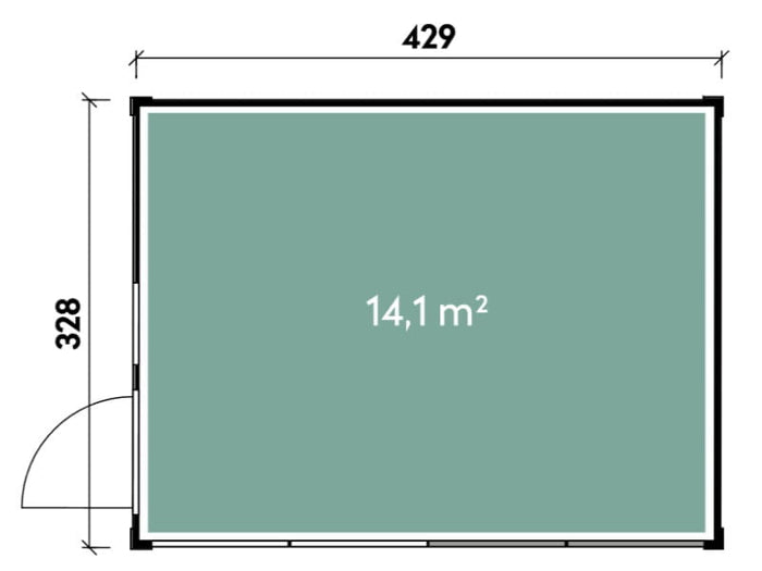 Wolff Finnhaus Finn Cube 4x3 Typ 4 ISO, Hellgrau