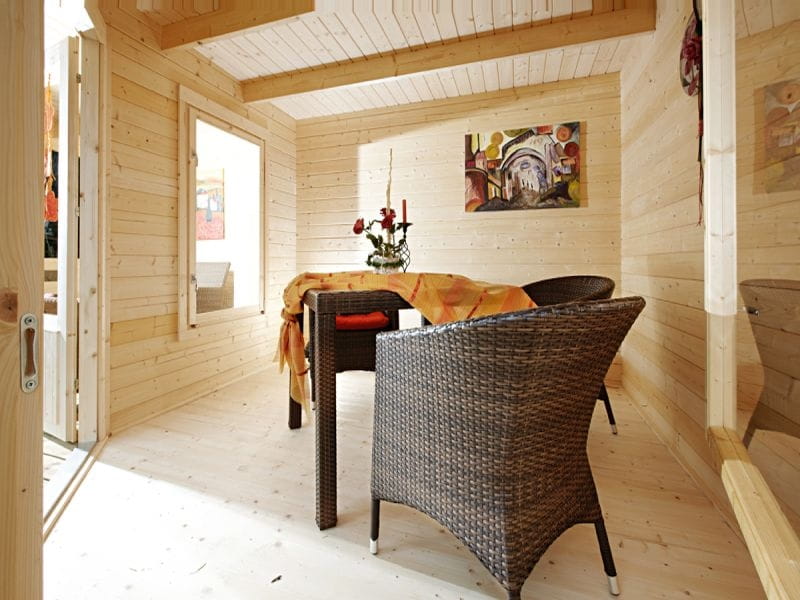 Wolff Finnhaus Flachdachhaus Maja 40-B/2 mit Terasse 350 cm