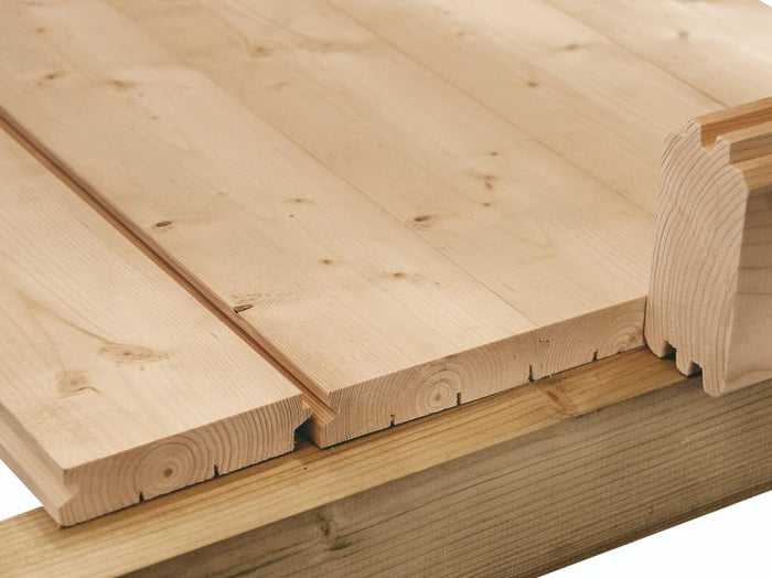 Wolff Finnhaus Fußboden 3232, für das Gartenhaus Gena