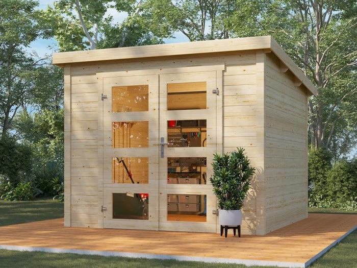 Wolff Finnhaus Gartenhaus Bengt 2525, 28 mm