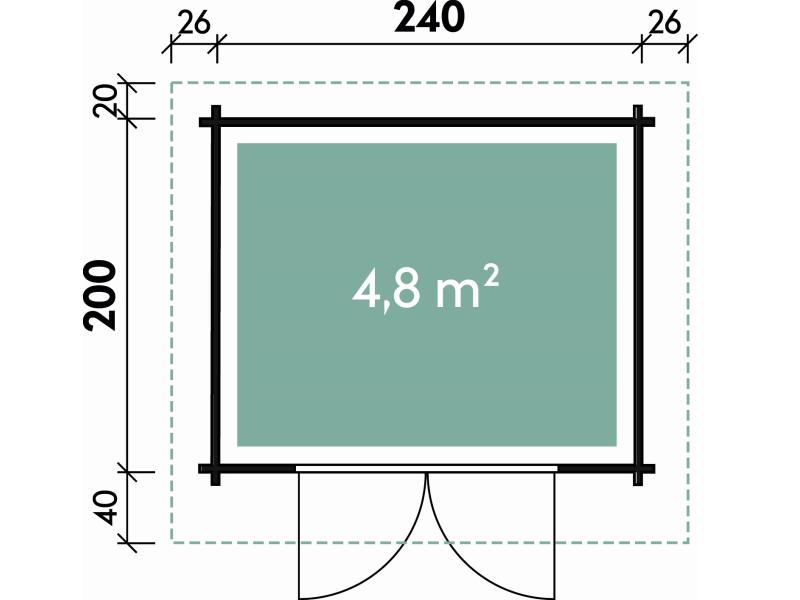 Wolff Finnhaus Gartenhaus Bibertal 28-XS